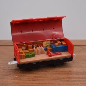 Thomas & Friends See-Inside Mail Car Parcels and Dolly Used - Trackmaster